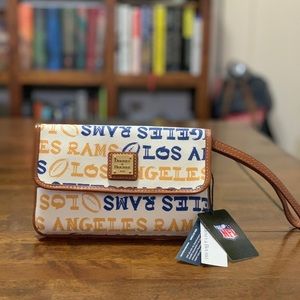 Rams x Dooney & Bourke fold over clutch